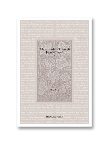 While Reading Through John’s Gospel 6